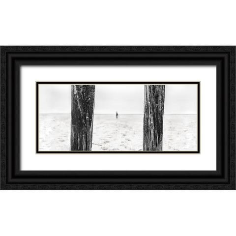 Last Resistance Black Ornate Wood Framed Art Print with Double Matting by Claes, Gilbert