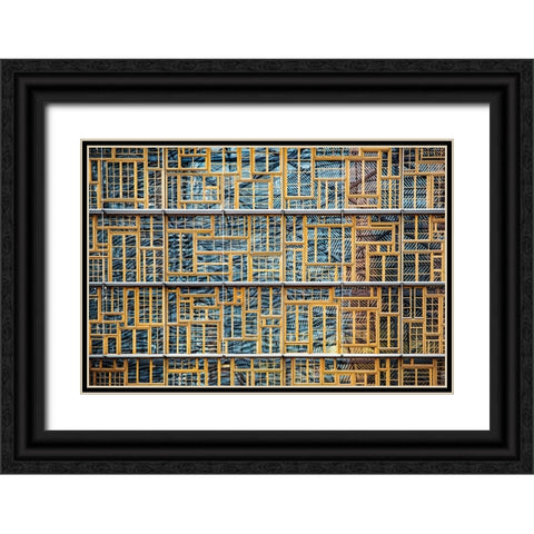 Different Points Of View Black Ornate Wood Framed Art Print with Double Matting by Wride, Linda
