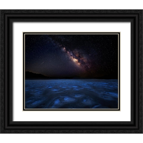The Darkness Black Ornate Wood Framed Art Print with Double Matting by Poreider, Annie