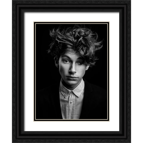 Sebastian Black Ornate Wood Framed Art Print with Double Matting by Krystynek MQEP, Martin