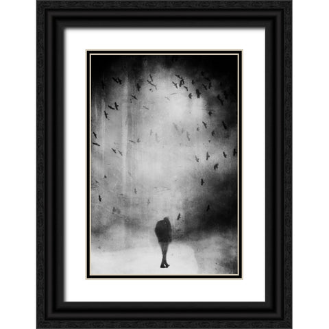 Untitled Black Ornate Wood Framed Art Print with Double Matting by Riegler, Daniela