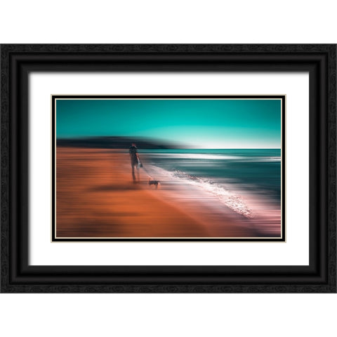 The Quiet Hours Black Ornate Wood Framed Art Print with Double Matting by Chiriaco, Carmine