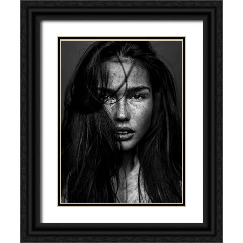 Romi Black Ornate Wood Framed Art Print with Double Matting by Krystynek MQEP, Martin
