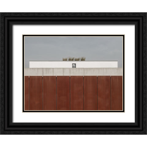 Behind The Wall Black Ornate Wood Framed Art Print with Double Matting by Lenzen, Klaus