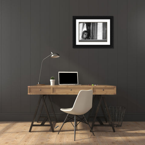 Your Eyes-From The Series Qaloneq And Qmontevideoq Black Ornate Wood Framed Art Print with Double Matting by Matthes, Dieter