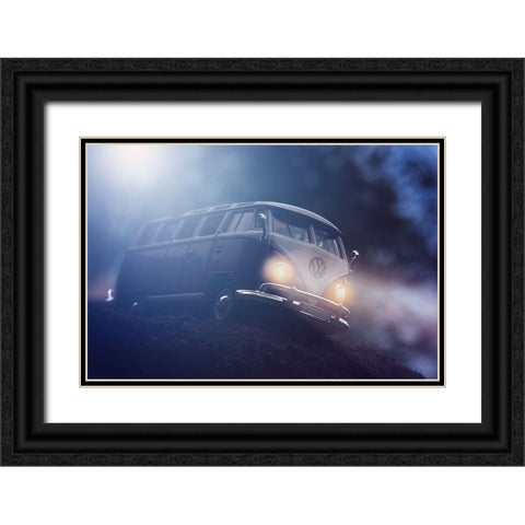 Explorer Black Ornate Wood Framed Art Print with Double Matting by Schroeyers, Dominic