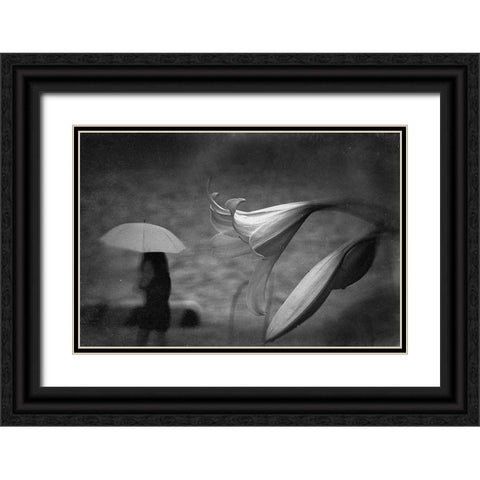 Untitled Black Ornate Wood Framed Art Print with Double Matting by Tsuchida, Teruhiko