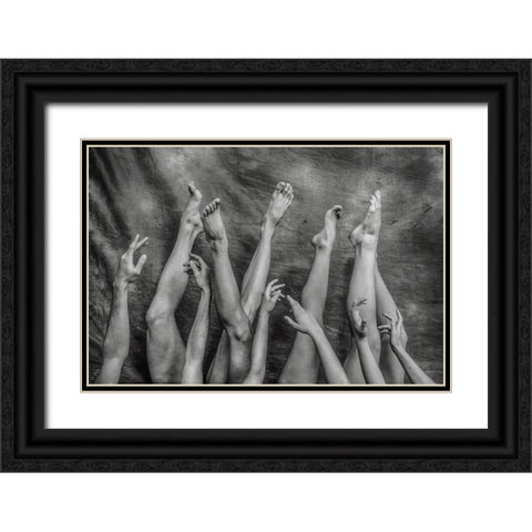 An Elegant Chaos. Black Ornate Wood Framed Art Print with Double Matting by Arcos aka, Antonio