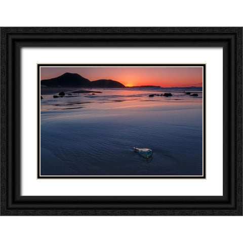 Message Black Ornate Wood Framed Art Print with Double Matting by Concepcion Alvarado, Jesus