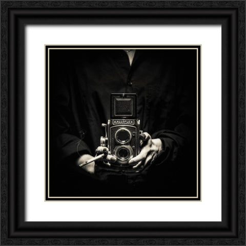 Kalloflex Black Ornate Wood Framed Art Print with Double Matting by Damsten, Petri