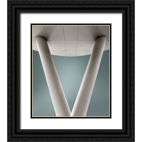 Summam Black Ornate Wood Framed Art Print with Double Matting by Claes, Gilbert