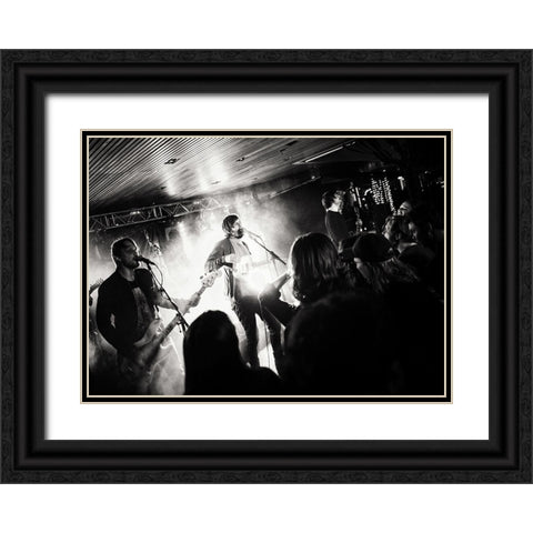 Musical Perspective Black Ornate Wood Framed Art Print with Double Matting by Samuelsson, Anders