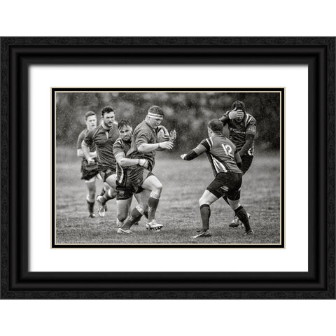 CanT Look Black Ornate Wood Framed Art Print with Double Matting by Wilkinson, Hugh