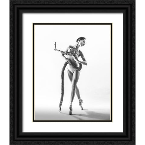 Untitled Black Ornate Wood Framed Art Print with Double Matting by Koztowski, tukasz