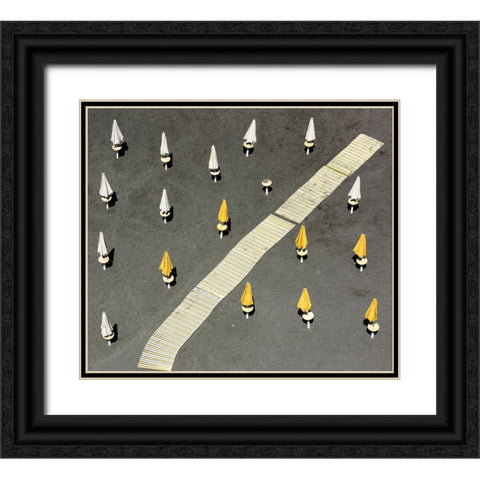 One Tent Awol Black Ornate Wood Framed Art Print with Double Matting by Pearson, Wayne