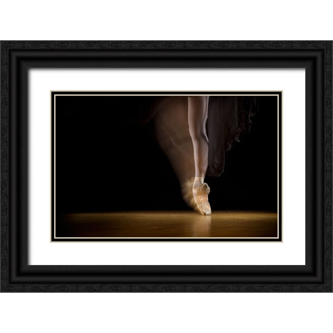 Spin Black Ornate Wood Framed Art Print with Double Matting by Ashton-Jones, Howard