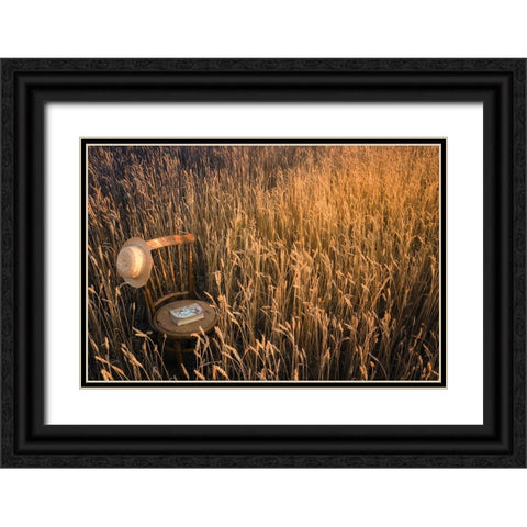 Untitled Black Ornate Wood Framed Art Print with Double Matting by Clough, Stephen