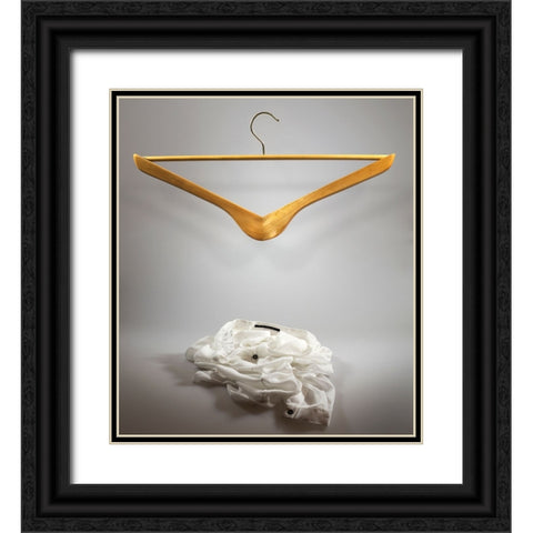 Useless Series - The Cloth Hanger Black Ornate Wood Framed Art Print with Double Matting by De Kogel, Wieteke