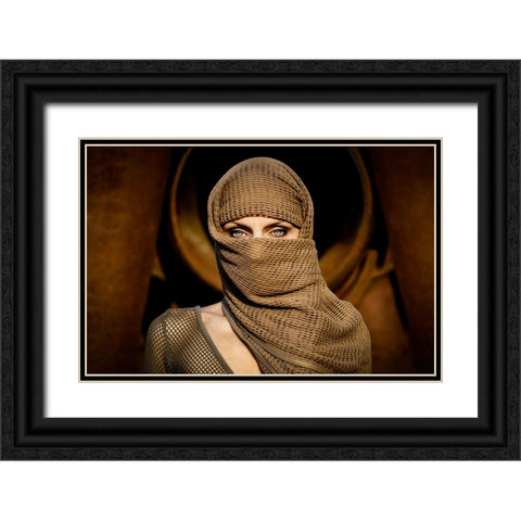 Untitled Black Ornate Wood Framed Art Print with Double Matting by Sotnik, Oleg