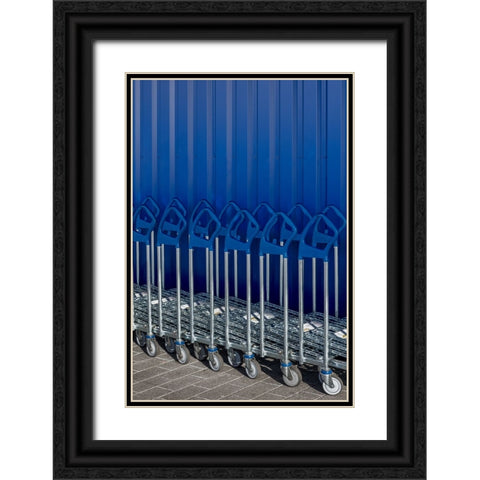 Luggage Cars Black Ornate Wood Framed Art Print with Double Matting by Luycx, Theo