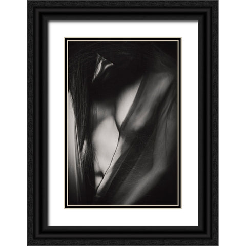 Untitled Black Ornate Wood Framed Art Print with Double Matting by Bousca, Bogdan