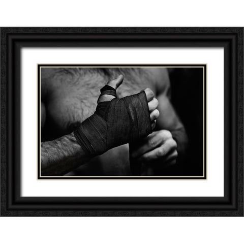 The Force Be With You Black Ornate Wood Framed Art Print with Double Matting by Allicot, Manu
