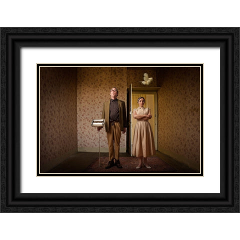 Home, Sweet Home II Black Ornate Wood Framed Art Print with Double Matting by von Diepenbroek, Christine