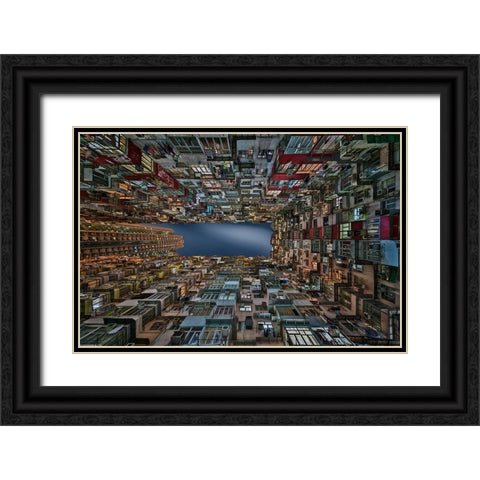 Infinite Windows Black Ornate Wood Framed Art Print with Double Matting by Figueras, Antoni