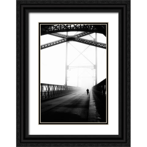 Stolen Life Black Ornate Wood Framed Art Print with Double Matting by Correia, Rui
