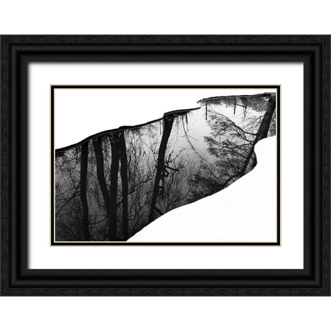 Riverside Black Ornate Wood Framed Art Print with Double Matting by Westling, Leif
