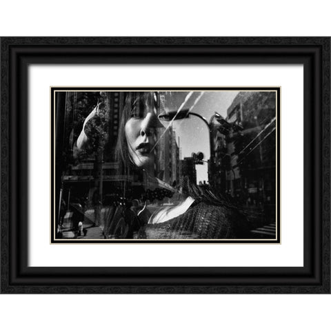 Portrait Black Ornate Wood Framed Art Print with Double Matting by Suzuki, Tatsuo