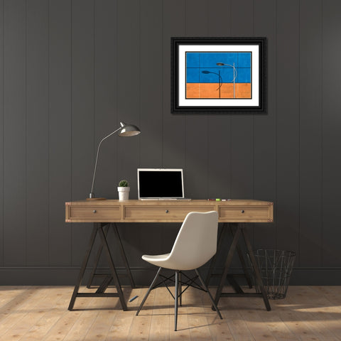 Lantern Black Ornate Wood Framed Art Print with Double Matting by aRRO