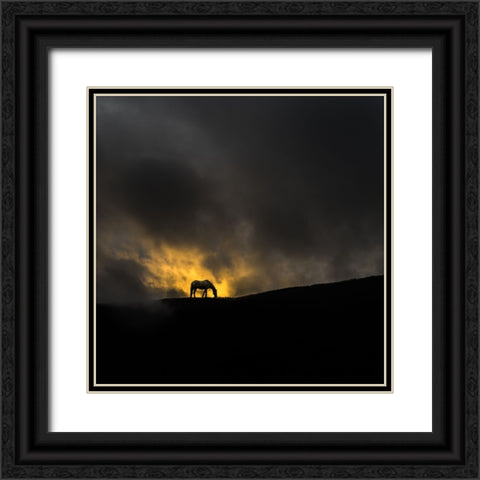 Untitled Black Ornate Wood Framed Art Print with Double Matting by Tanev, Todor