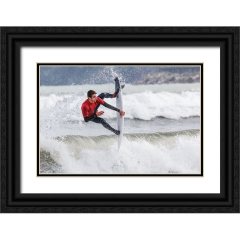 Tripod Black Ornate Wood Framed Art Print with Double Matting by Concepcion Alvarado, Jesus