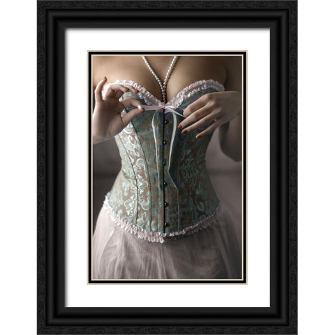 Gift Black Ornate Wood Framed Art Print with Double Matting by Neer, Ildiko