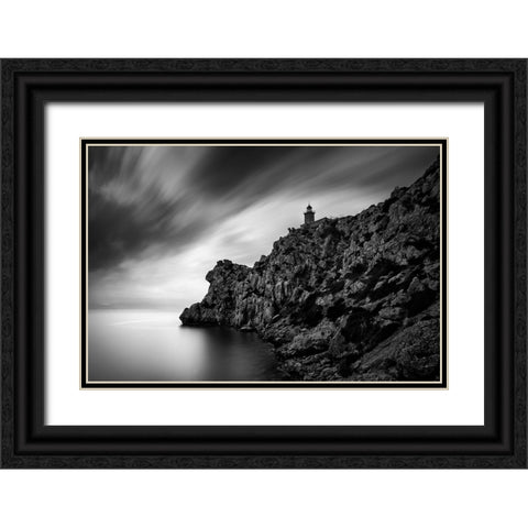 By The Sea 048 Black Ornate Wood Framed Art Print with Double Matting by Digalakis, George
