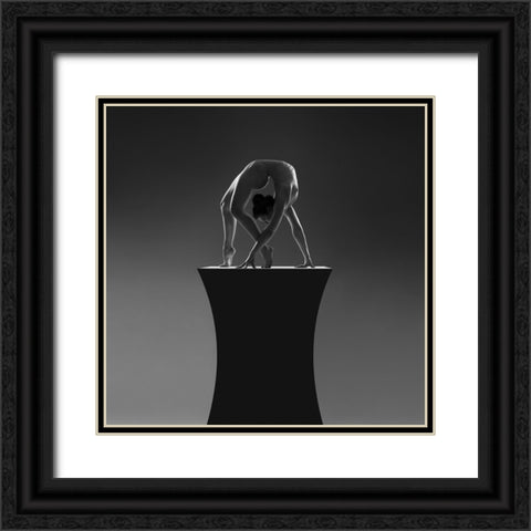 Sculpture Black Ornate Wood Framed Art Print with Double Matting by Birkhofer, Bruno