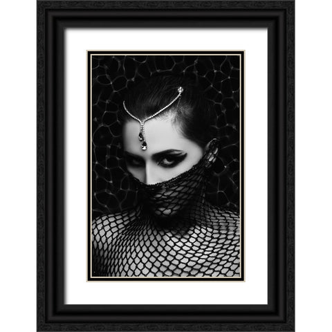 The Darkness In Her Veins Black Ornate Wood Framed Art Print with Double Matting by Bolgov, Ruslan