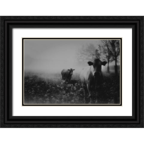 Foggy Memory  Of The Past Black Ornate Wood Framed Art Print with Double Matting by Dingemans, Saskia