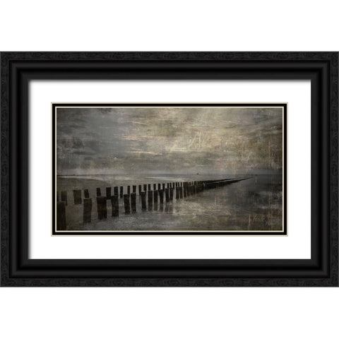 Impression Of Domburg Black Ornate Wood Framed Art Print with Double Matting by Dingemans, Saskia