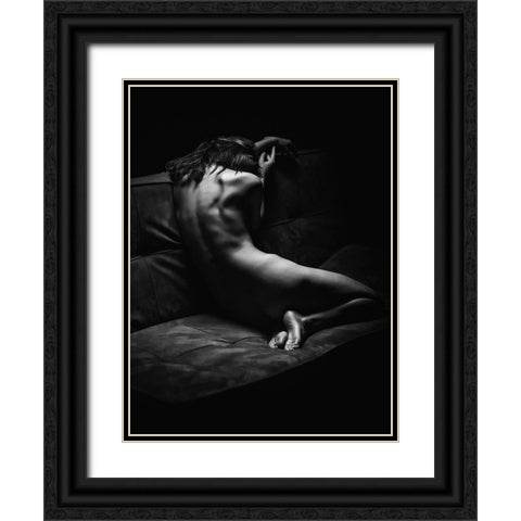 Dreamer Black Ornate Wood Framed Art Print with Double Matting by Yang, James