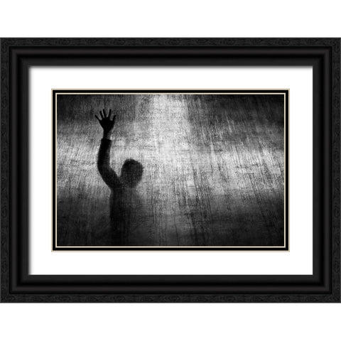 Under The Crosslight Black Ornate Wood Framed Art Print with Double Matting by Khemkum, Ekkachai