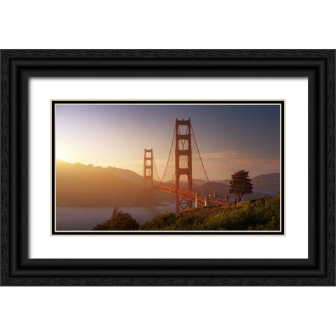 South Golden Gate. Black Ornate Wood Framed Art Print with Double Matting by Pablo de, Juan