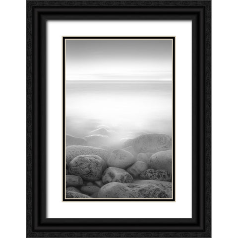 Moog Island Black Ornate Wood Framed Art Print with Double Matting by Abrantes, Paulo