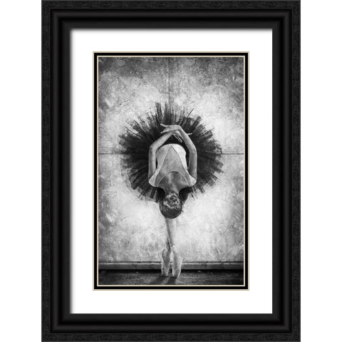 The Cassowary Dance Black Ornate Wood Framed Art Print with Double Matting by Kisworo, Sebastian