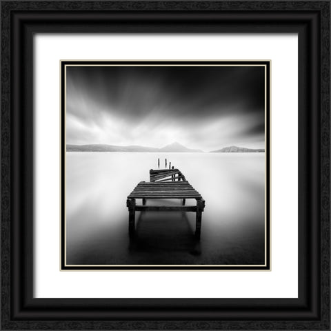 Broken Promises Black Ornate Wood Framed Art Print with Double Matting by Digalakis, George