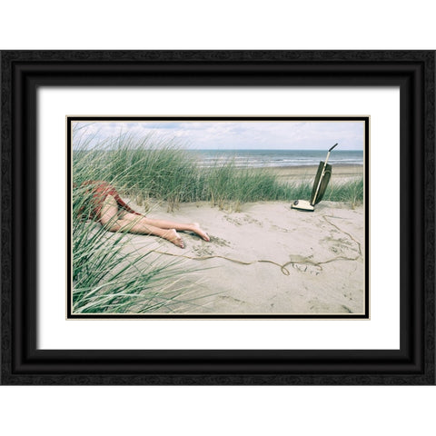 -Hoover- Black Ornate Wood Framed Art Print with Double Matting by Vink, Hans