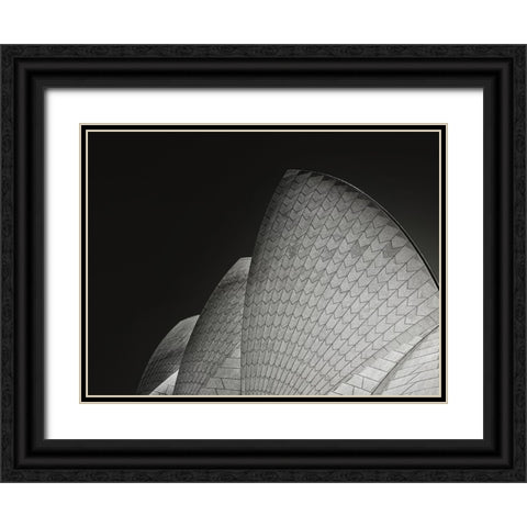 Rafters And Curves Black Ornate Wood Framed Art Print with Double Matting by Guillemot, Mathilde