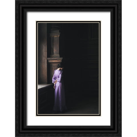 Sylvia Black Ornate Wood Framed Art Print with Double Matting by Gorecka, Dorota