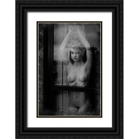 Window Shopping Black Ornate Wood Framed Art Print with Double Matting by Brackstone, Mel